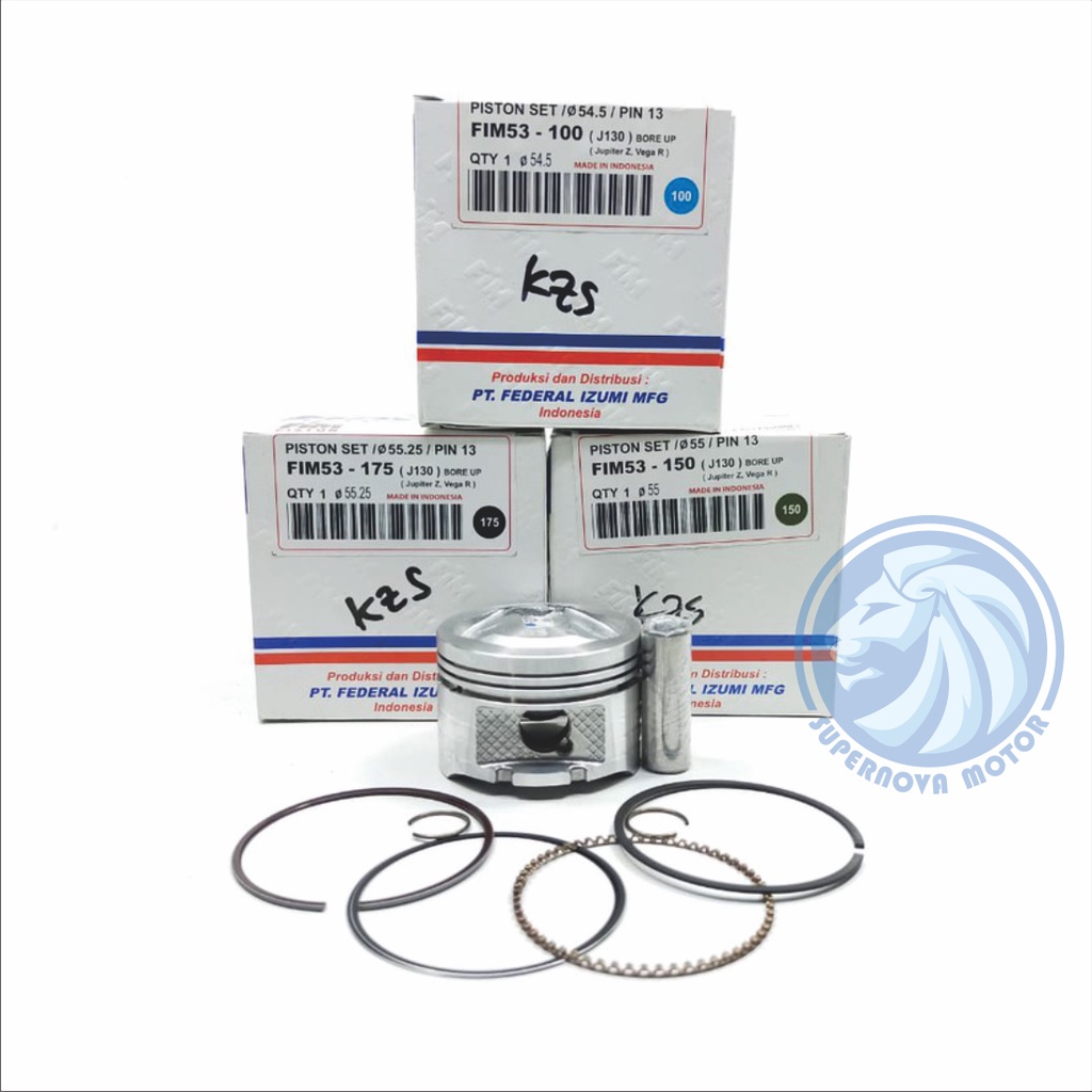 PISTON KIT FIM 53 JUPITER Z XB PIN 13 STD 0.50 1.00 1.50 1.75-4