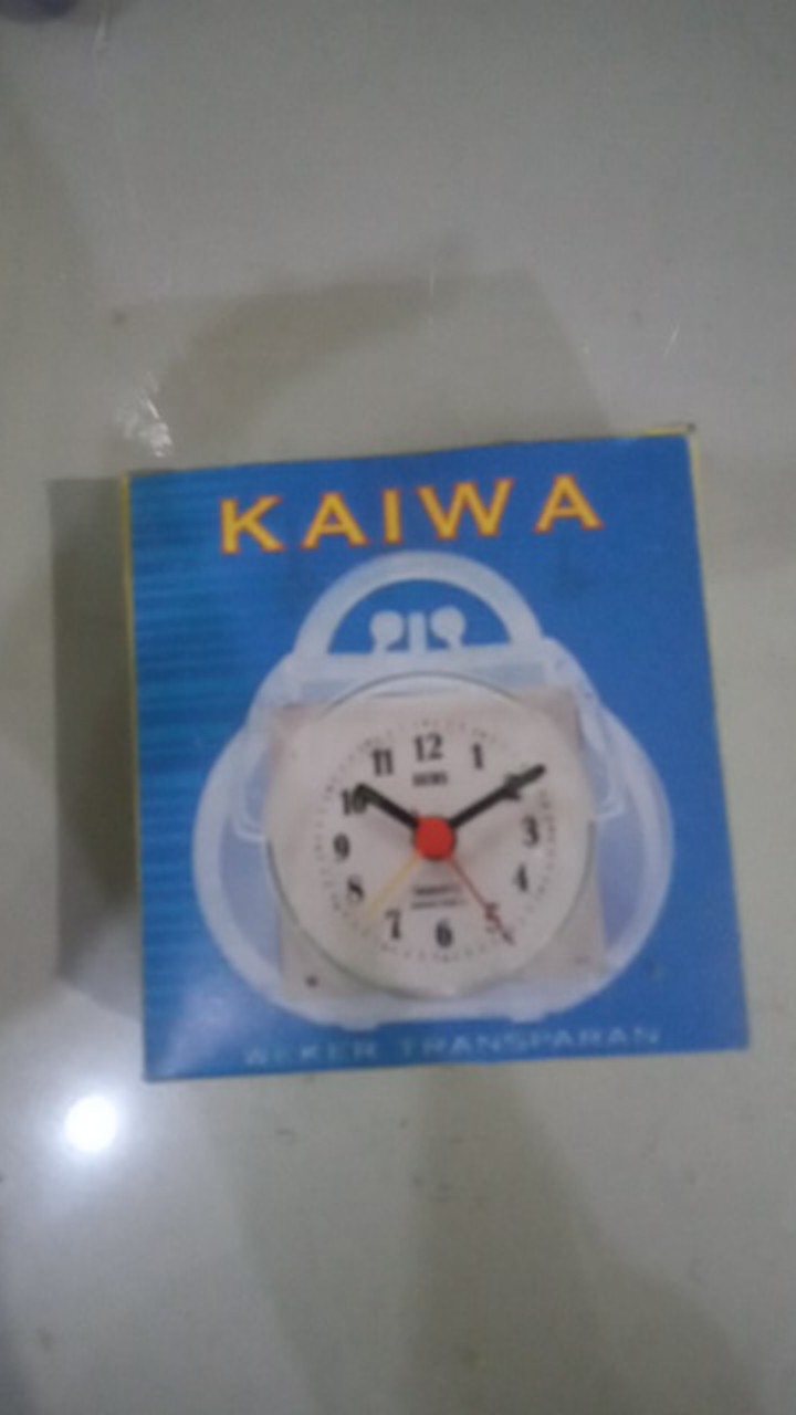 Jam Weker Transparan Karakter Teko
