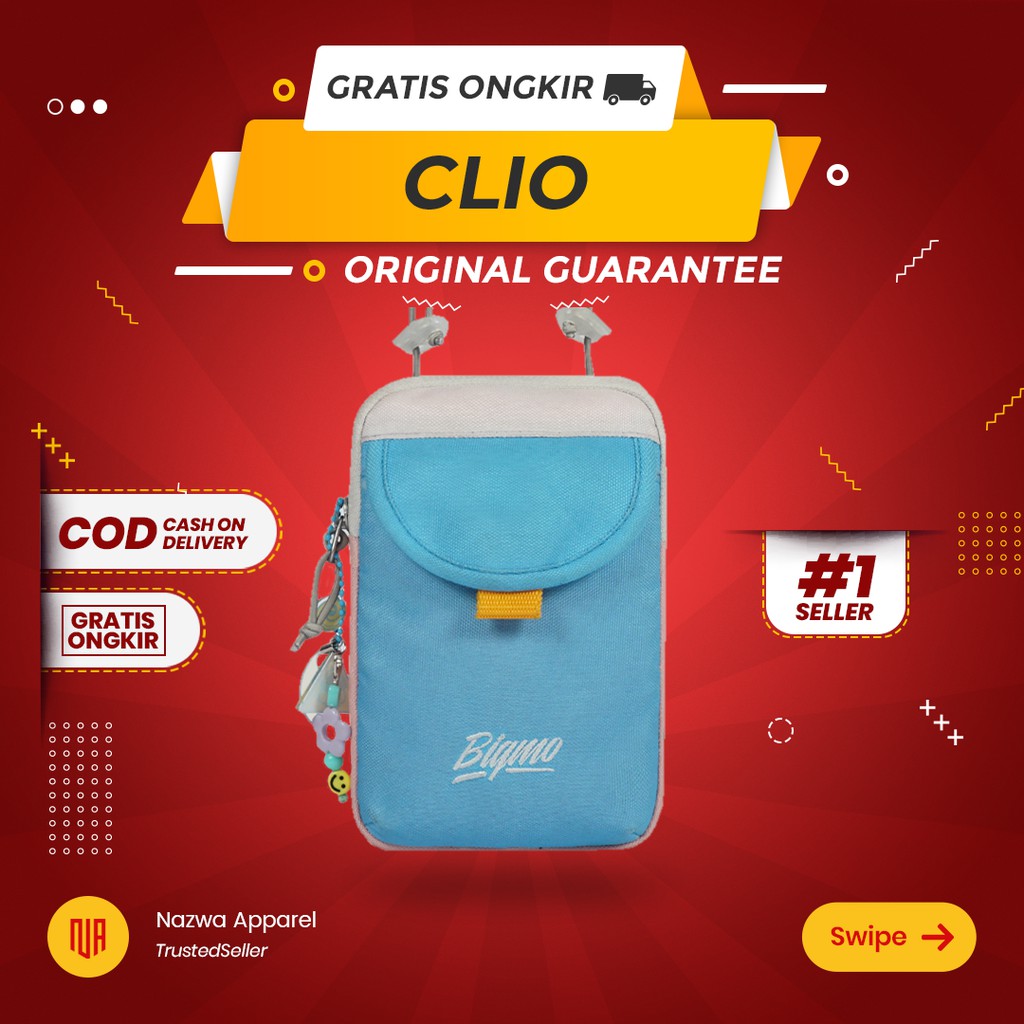 TAS SELEMPANG SLING BAG BIGMO CLIO COOKIES MONSTER