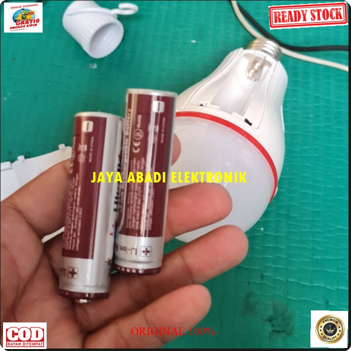G547 ROLINSON  LAMPU EMERGENSI 20 WATT DAPAT 2 BATERAI 18650 SYSTEM CAS DARURAT  SINAR CAHAYA PUTIH SANGATTERANG PENERANG DALAM ATAU LUAR RUANGAN BISA TANPA LISTRIK DAN SEBALIKNYA PRODUK BERKHUALITAS HARGA TERJANGKAU