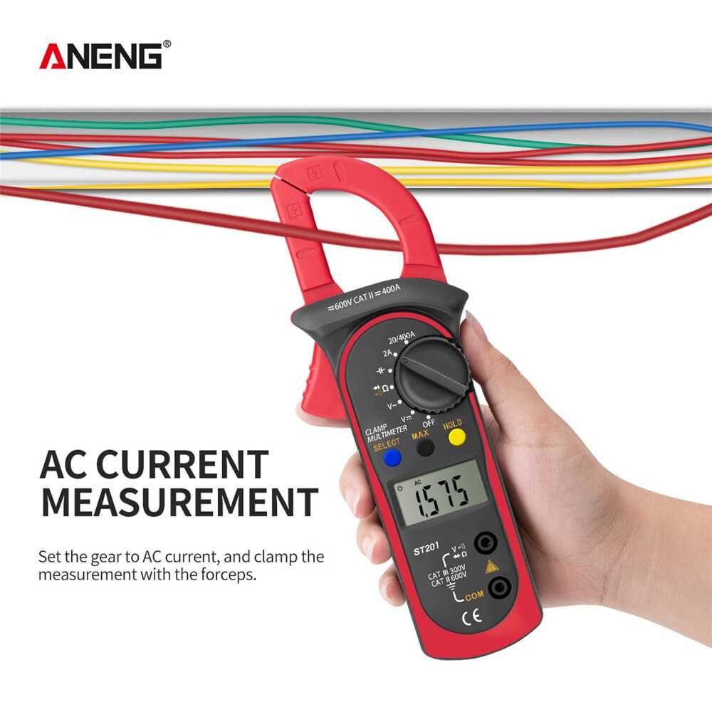 ANENG Digital Multimeter Voltage Tester Clamp - ST201