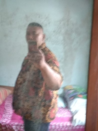 Nabila Batik Jumbo M / 10xl Kemeja Lengan Pendek Motif Ulir Murah Batik Jumbo