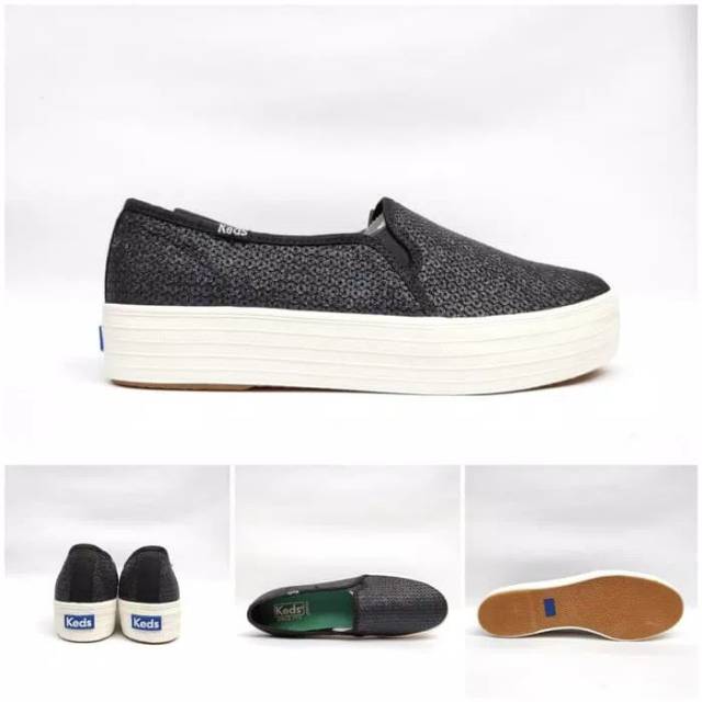 keds black triple decker