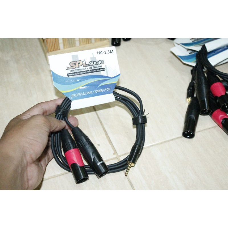 SPL Audio HC-1.5M Kabel Audio HP/Laptop ke Mixer/Hp ke Mixer