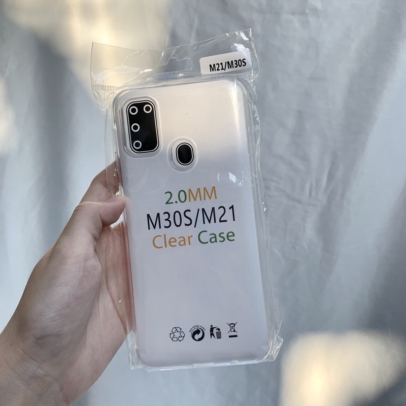 Softcase Clear Case Ultra HD 2mm Silicon Transparan Bening Tebal Samsung Galaxy M30S M21 cc