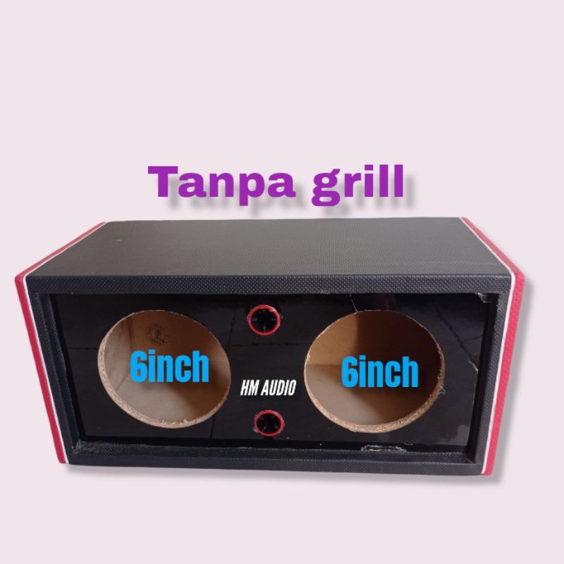 Box Speaker 5 inch 6 inch Double bahan tebal bungkus oscar
