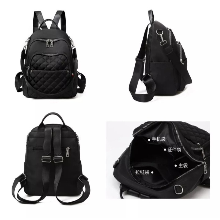 Tas ransel Wilka /tas sekolah /tas gendong /tas gemblok/tas ransel bisa gendong dan slempang