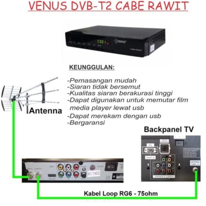 Set Top Box Venus Cabe Rawit Dvb-T2