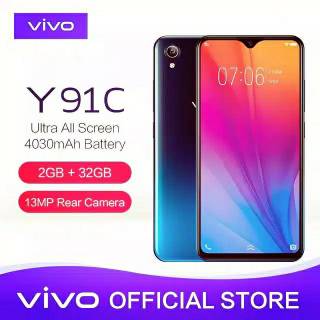 VIVO Y91 C RAM 2 ROM 32 , 2/32 GB GARANSI RESMI 1 TAHUN ORIGINAL WARNA
