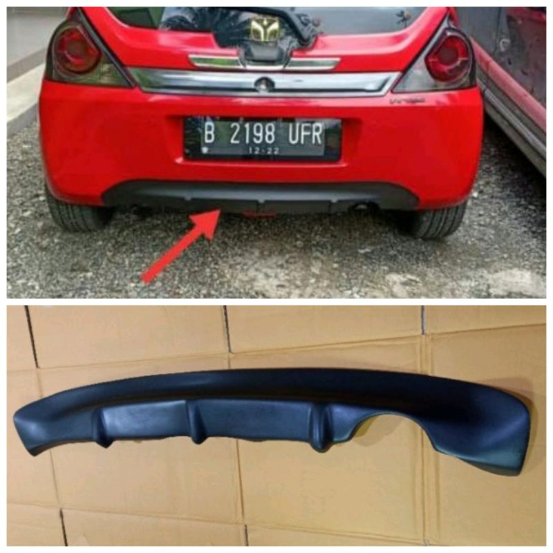 Zaitun Variasi Diffuser Difuser pengaman bemper belakang brio lama 2012 2013 2014 2015 2016 2017 fib