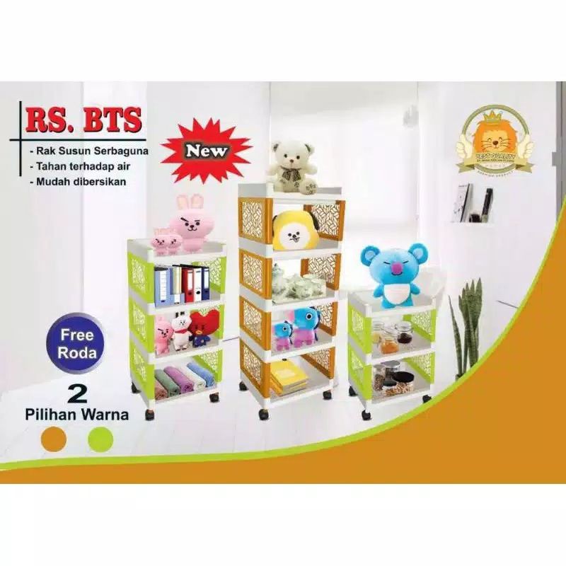 Rak susun 4 BTS serbaguna