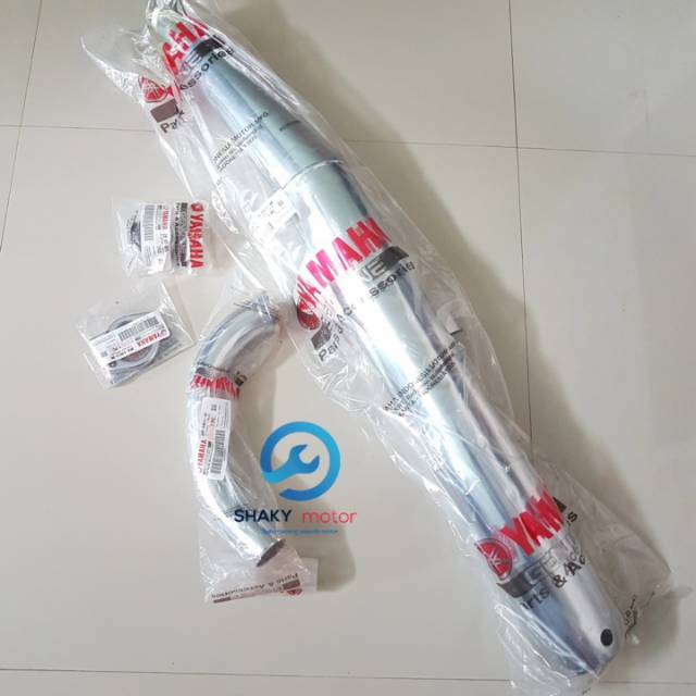 KNALPOT RX KING FULL SET  STANDAR ORIGINAL YAMAHA