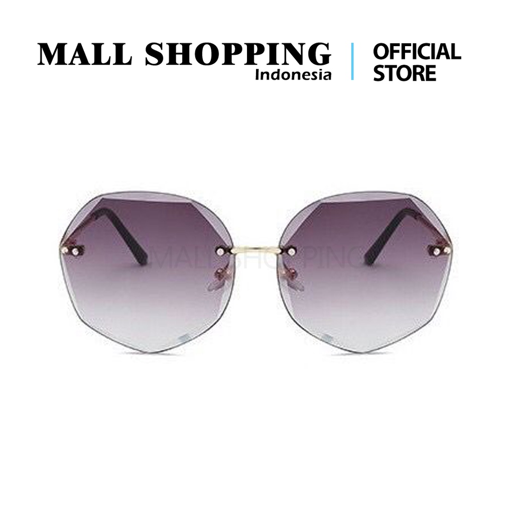 (COD) Kacamata Fashion Poligonal Kacamata Besar Sunglassess MALLSHOPPING