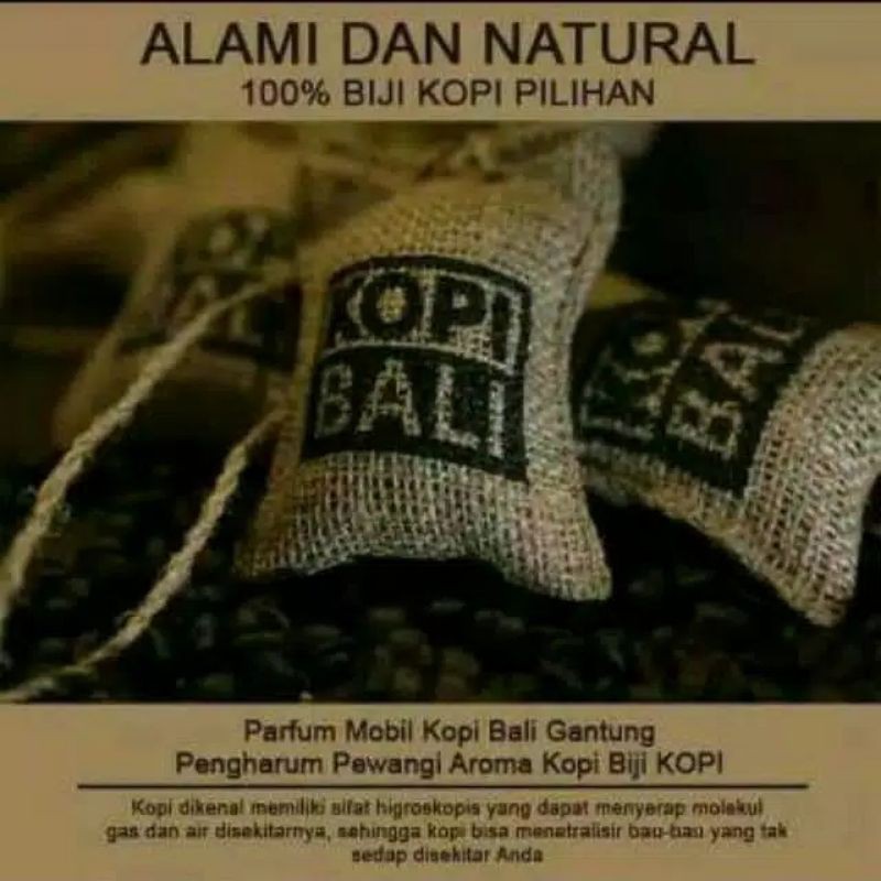 PARFUM MOBIL KOPI BALI - KOPI ORIGINAL - PENGHARUM MOBIL KOPI
