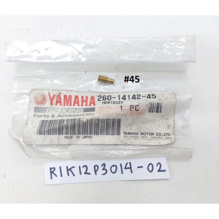 Spuyer Pilot Jet #45 Karburator Yamaha Rx King Rxk Rxs Original