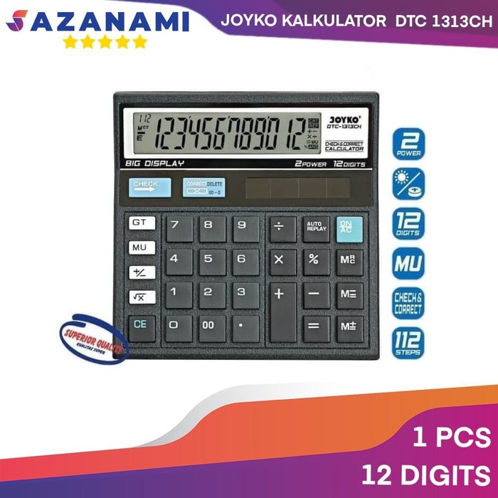 

JOYKO KALKULATOR DTC-1313CH CALCULATOR 12 DIGITS