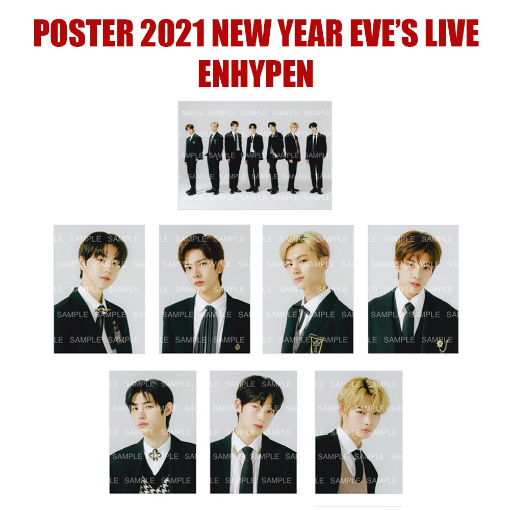ENHYPEN Official Poster New Year Eve's Live NYEL 2021 [READYSTOCK]