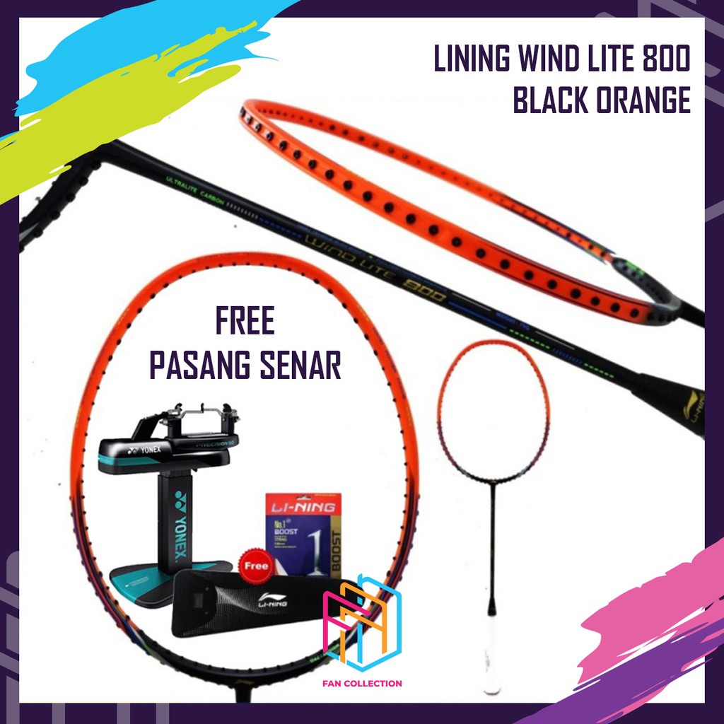 LINING WIND LITE 800 RAKET BADMINTON ORIGINAL