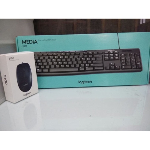 Logitech Bundle K100+B100 / K120+B100 / K200+B100 Combo Keyboard Mouse