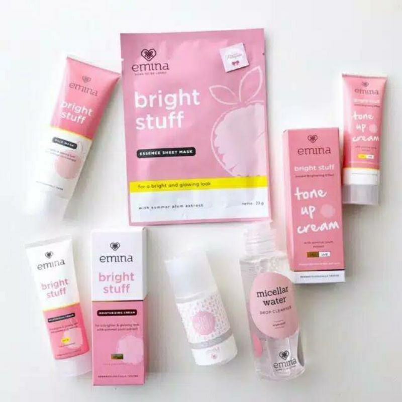 6 Produk Paket emina bright stuff series memutihkan (6 in 1)
