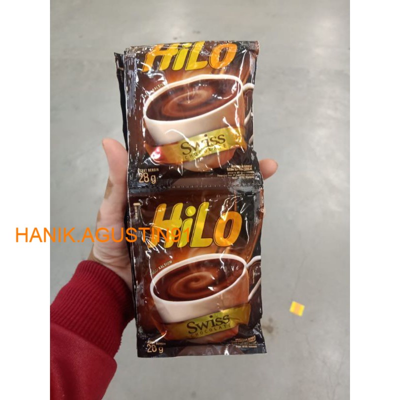 

Hilo Swiss Chocolate isi 10 sachet / Hi Lo / Minuman Serbuk HiLo SS91