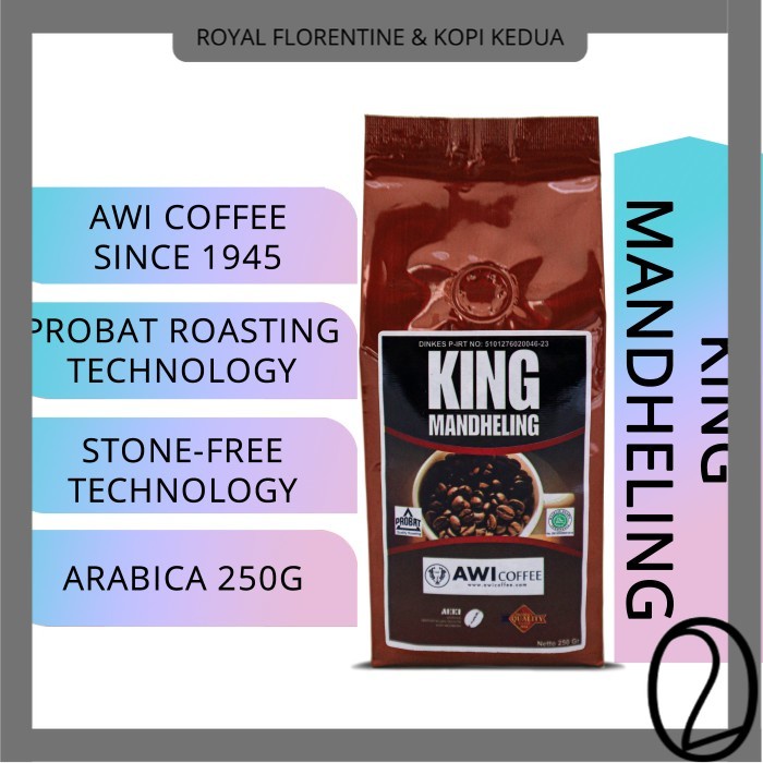 

- KOPI KING MANDHELING arabica 250gr bubuk - biji