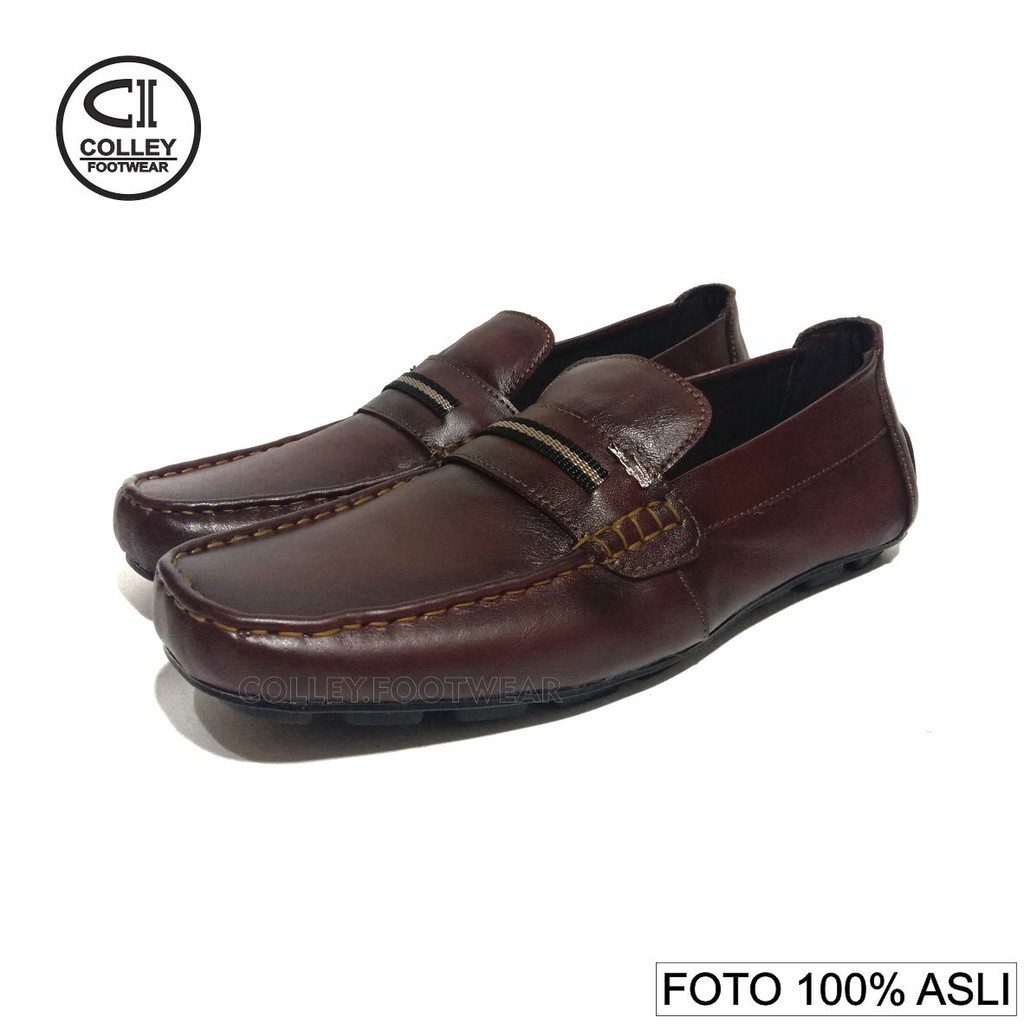 COD - SEPATU KULIT ASLI 100% / MOCASSIN PRIA / LOAFERS / CASUAL LEATHER SHOES CLY-ODL-021