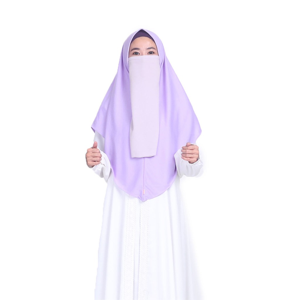 KHANZA SPORT HIJAB - Hijab Olahraga - Nusseyba Activewear-Purple