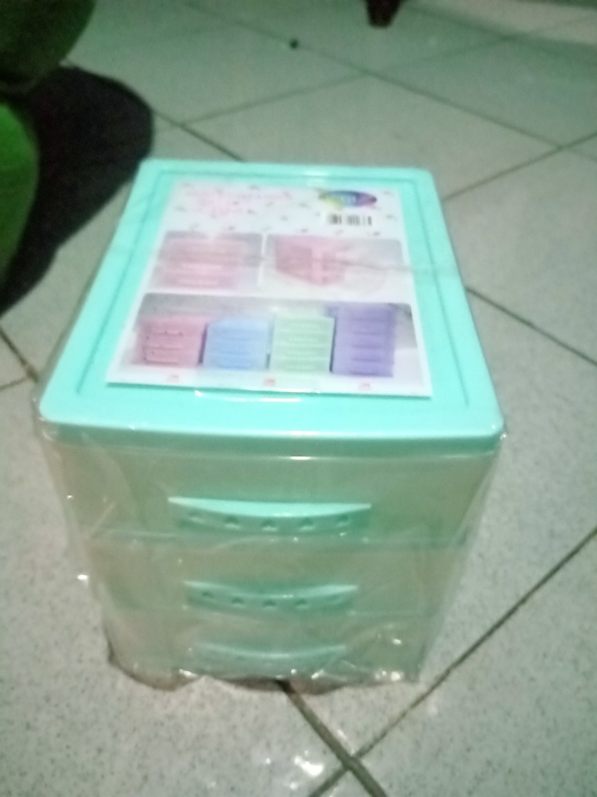 Mini Container Ligo Susun 3 / Laci Mini Viola Tingkat / Rak Obat