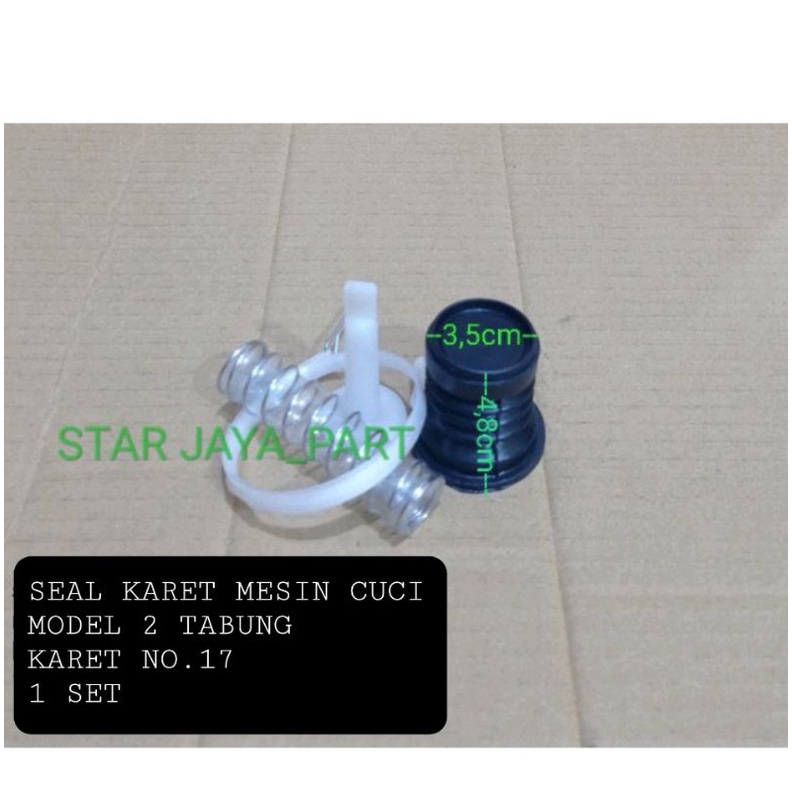 1 Set Seal Karet Pembuangan Mesin Cuci No.17