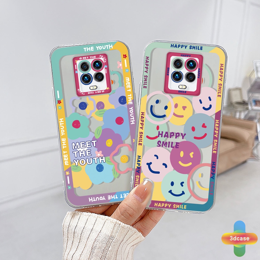 Soft Case Xiaomi Redmi Note 8 10S 9 10 9 10 PRO MAX 11 9S Xiaomi Redmi POCO C3 C31 X3 NFC X3 PRO Redmi 9C NFC 9A 9i 9T 9AT 9ACTIV 9 PRO Power 10X POCO M2 PRO 10 Prime Cute Happy Smiley TPU Shockproof Angel Eyes Protector Cover