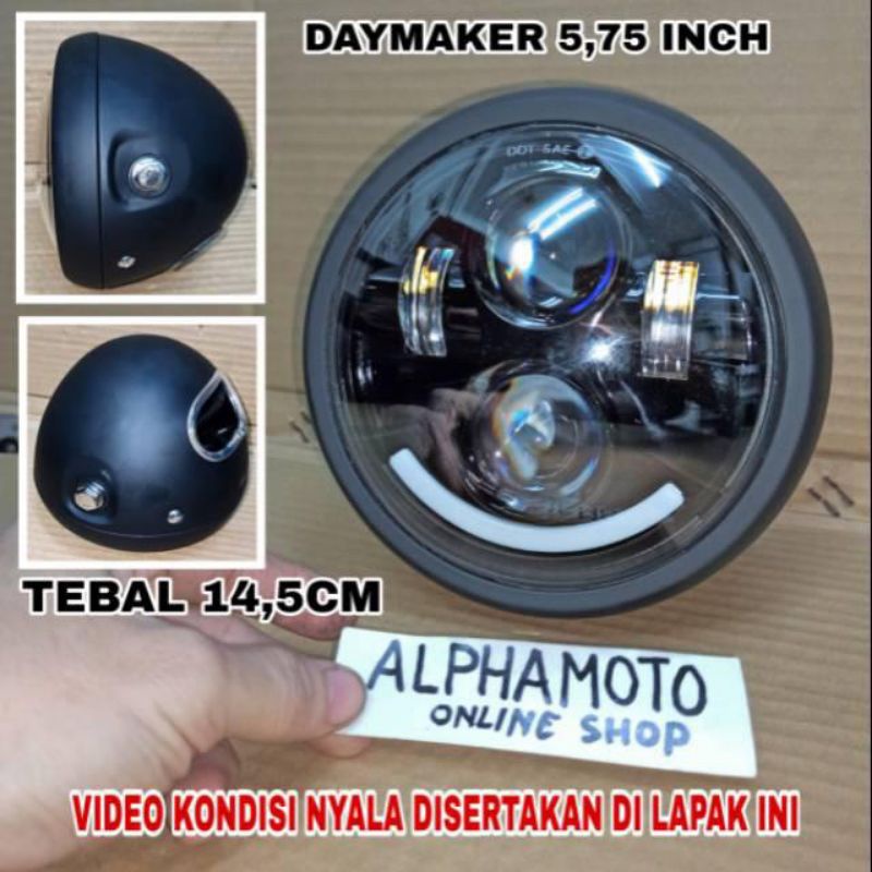 Lampu Daymaker 5,75 inch inci kualitas asli terang original ori