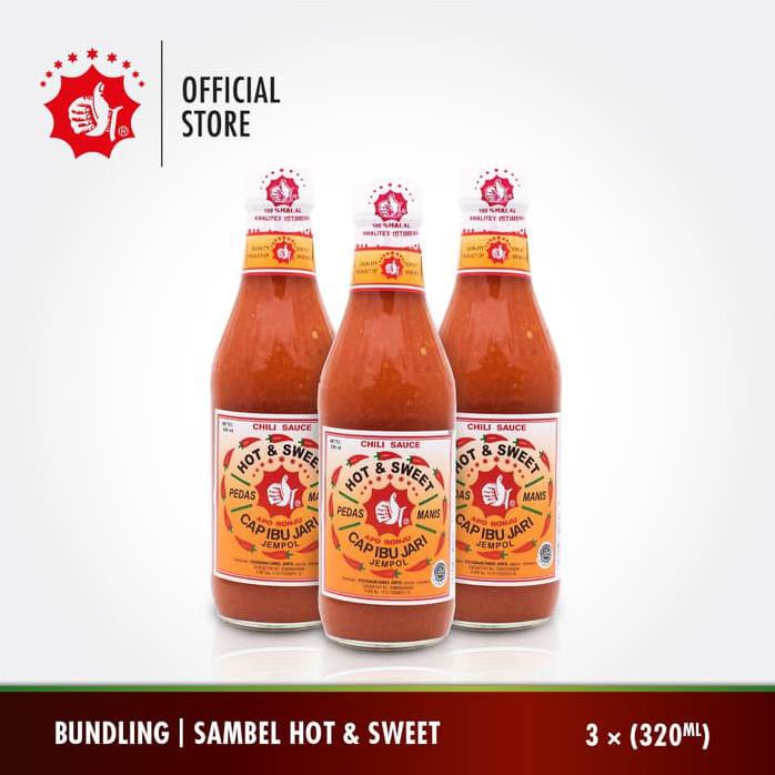 

SAMBEL CAP JEMPOL HOT & SWEET 320ML BUNDLING 3 BOTOL