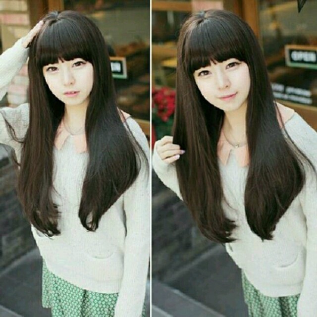 wig lurus panjang 6367