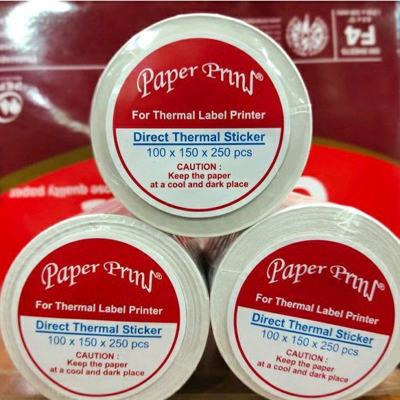 

LABEL sticker barcode 4 inch x 6 inch/10 cm x 15 cm..1 line isi 250 lembar A6