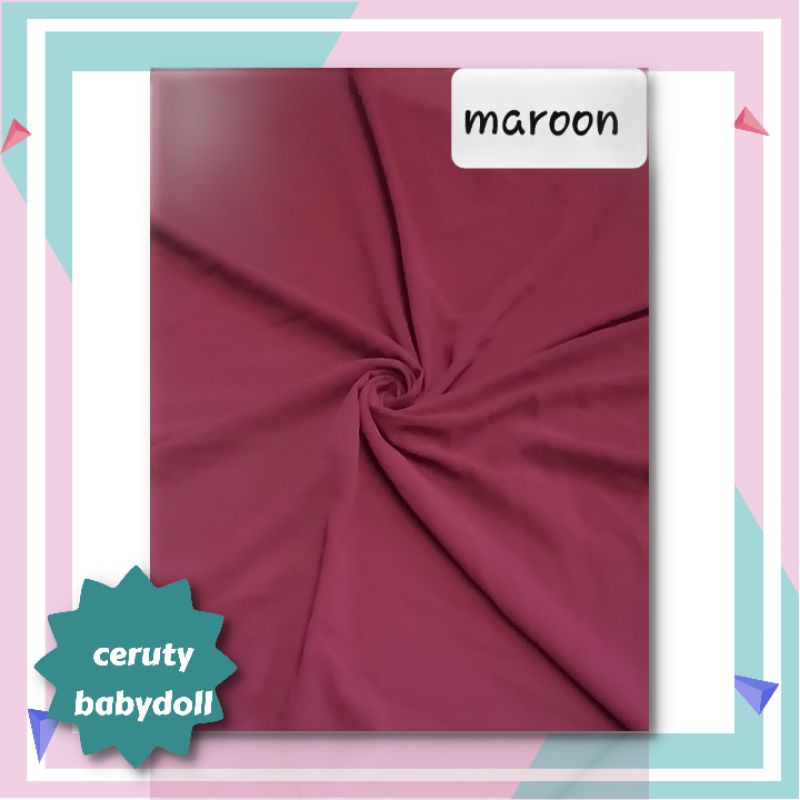 kain ceruty babydoll premium 1 meter kain ceruty meteran