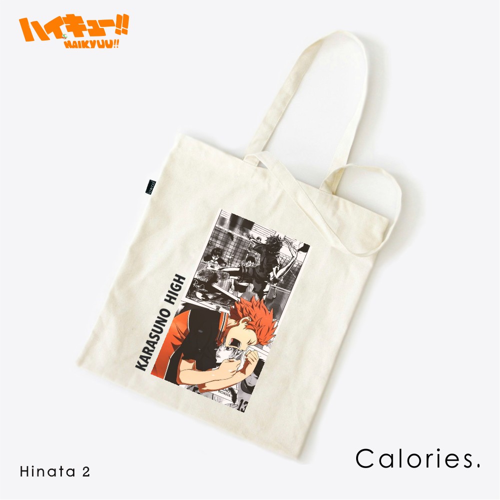 Totebag Anime haikyuu Hinata Karasuno Nekoma Suga #TOHA