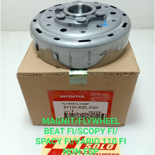 MAGNIT-FLYWHEEL BEAT FI-SCOPY FI-VARIO 110 FI-SPACY FI NON ESP ORI AHM 31110-KZL-C31