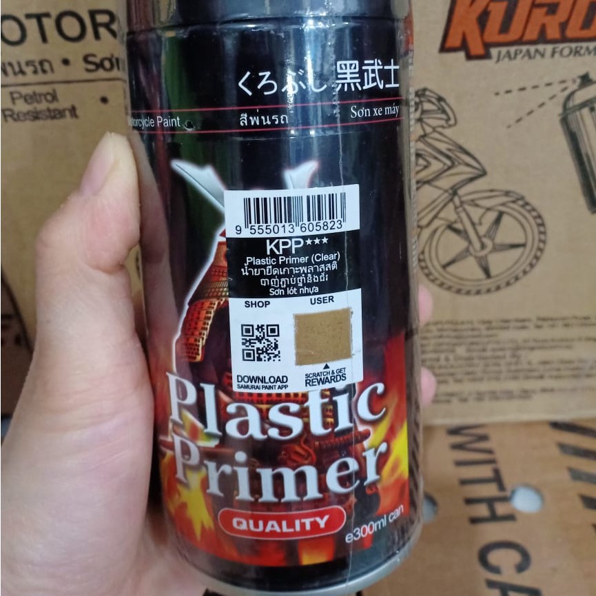 Samurai Paint Plastic Primer KPP*** Pilok Pilox Cat Dasar Plastik