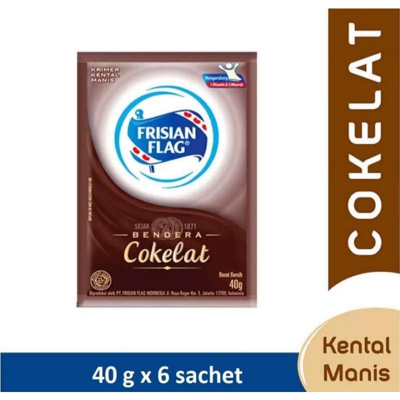 

susu Frisian flag cokelat 1 rcg / 6 shacet