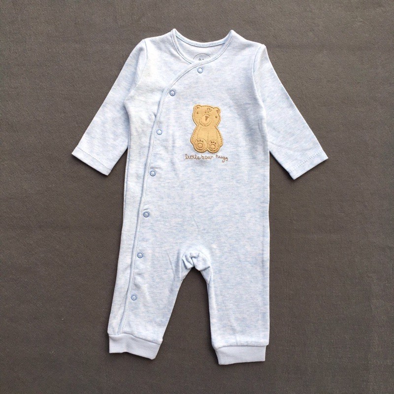 BABY K2 - Sleepsuit buka kaki isi 3 pcs motif bear