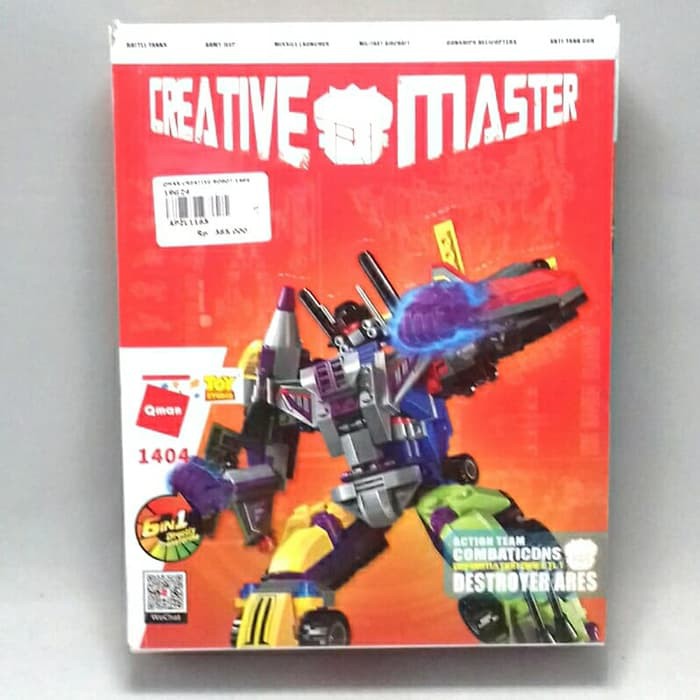 Lego Qman Toy Studio 6 in 1 Creativ Master Robot Transform set 1404