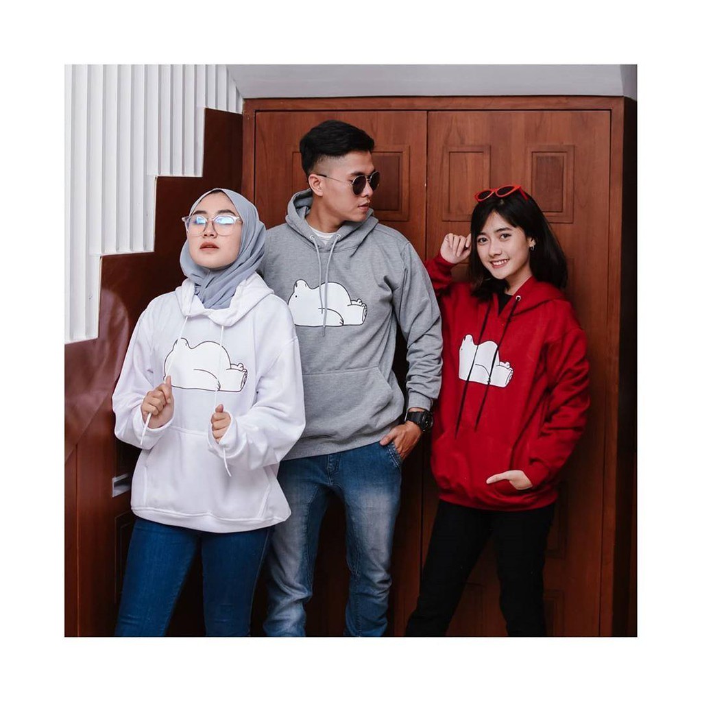 Nara Grosir - Sleep Bear  l Sweater Hodie Pria dan Wanita