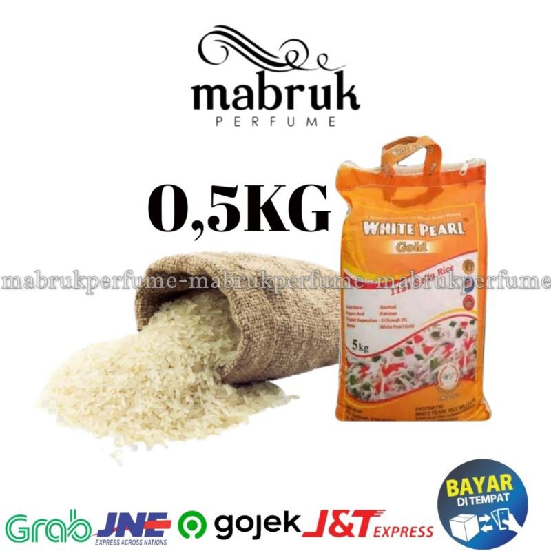 

White Pearl 500gr Gold Basmati Rice 0,5 KG Beras Pakistan SELLA