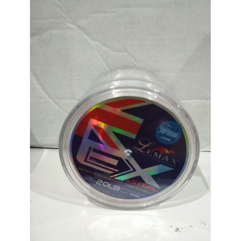 Senar Pancing Lemax Steel Terlaris Ulet Tipis Anti Kusut 20Lb Panjang 600 meter