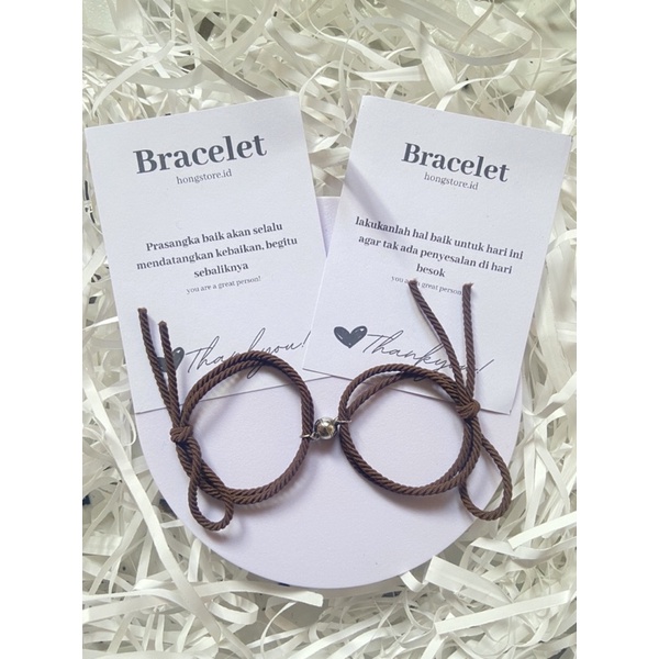 2 GELANG COUPLE MAGNET LUCU ANEKA WARNA GELANG PERSAHABATAN TALI KARET PASANGAN BESTIE