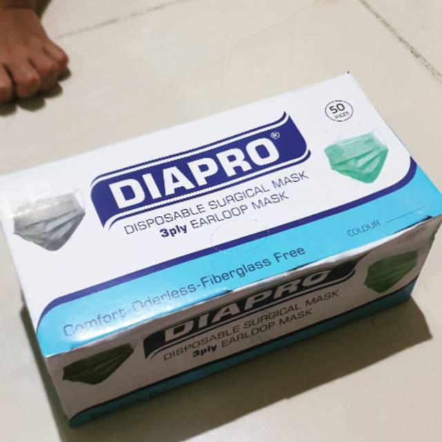  Masker Diapro  surgical 3 ply earloop baru Shopee Indonesia