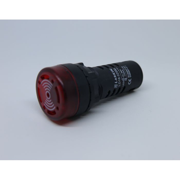 LED FLASH BUZZER ALARM 220 V BEEPER PILOT LAMP  LARKIN LD16-22SM