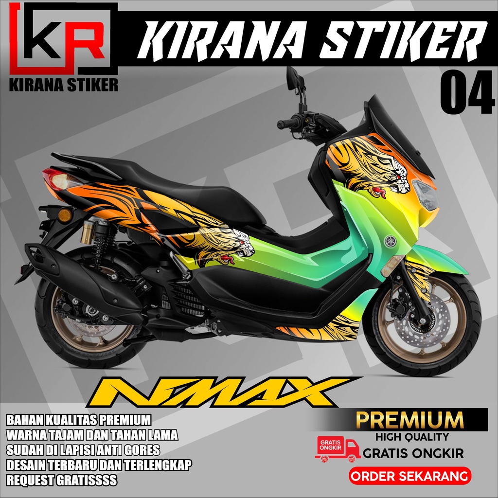 Decal stiker yamaha Nmax New 2021 Full Body Stiker Nmax 2021 Full Body kode KIRANA 04