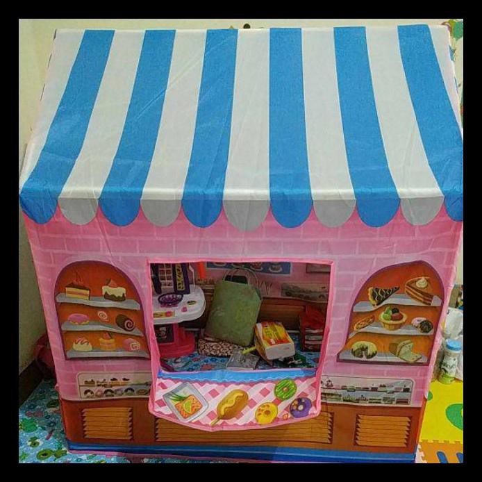 BARANG BARU TENDA ANAK BENTUK RUMAH TENDA PLAYHOUSE MAINAN KEMAH KEMAHAN MAINAN RUMAH RUMAHAN TENDA